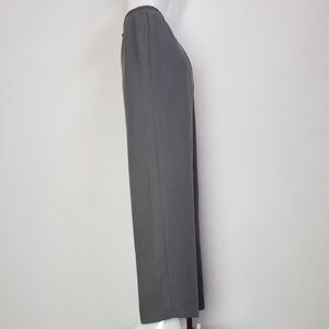 Vintage 80s Gray Wool Wide Leg Trousers